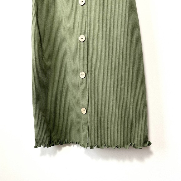 Green Strap Dress made from recycled materials - Picture 4 of 7